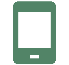 Grünes Icon eines Handys