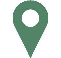 Grünes Icon eines Standortpfeils